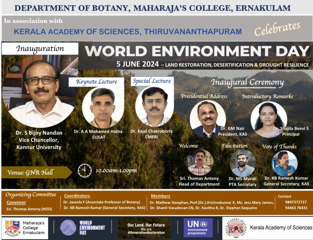 KAS World Environment Day2024 at Maharajas College, Eranakulam, on 05.